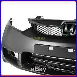 06-11 For Honda Civic SI Style Complete Kit Front Bumper Cover Grille Fog Lights