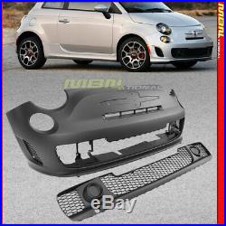 12-19 For Fiat 500C 500 Front Bumper Cover HatchTurbo Style Fascia Kit 13-15