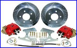 1963-70 Chevy C10 Disc Deluxe Rear Disc Brake Conversion Kit, 5 Lug with Upgrades