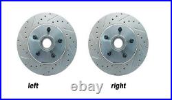 1964-69 Mustang Front Disc Brake Conversion Kit with upgraded rotors and hoses