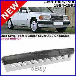 1984-1993 190D 190E Front Bumper Cover Assembly Primer W201 Complete Body Kit
