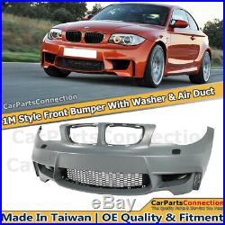 1M Style Front Bumper kit For 08-13 BMW 1 Series E82 E88 135i 128i With Air Duct