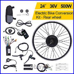 24 Electric Bike Conversion Kit Rear Wheel Motor E-Bike Conversion Kit 36V 500W