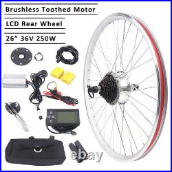 26/28 E-Bike Conversion Kit Electric Bike Rear Wheel Conversion 36V 250/350W