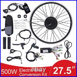 27.5'' LCD Electric Bike Conversion Kit E Bike Motor Wheel Conversion Kit 500W 36V