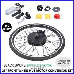 28 36V E-Bike Front Wheel Conversion Kit Electric Bike EBike Motor Conversion Kit