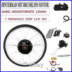 28 Rear Wheel E-Bike Conversion Kit LCD 36V 250W Motor Electric Bike Conversion Kit