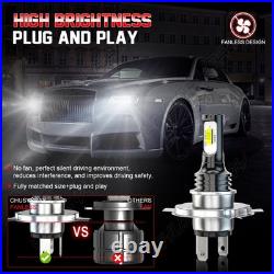 2X 7 INCH ROUND FLAT HEADLIGHT HALOGEN CONVERSION KIT With H4 BULB NEW UPGRADE UK