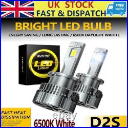 2X D2S D2R LED Headlight Bulb Upgrade HID Xenon Super White 6000K Conversion Kit