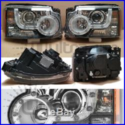 2x NEW HEADLAMPS WITH LED DRL CONVERSION FOR LAND ROVER DISCOVERY 3 & 4 2009 -13