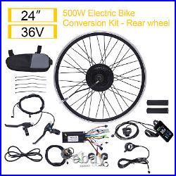 36V 500W 24 Rear Wheel Electric Bike Conversion Kit E-Bike Conversion Set