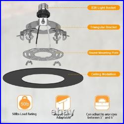 5 and 6 Recessed Can Light Conversion Kit, Fixture Upgrade, Pendant & Hangi