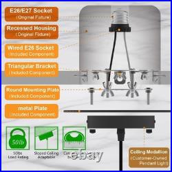 5 and 6 Recessed Can Light Conversion Kit, Fixture Upgrade, Pendant & Hangi