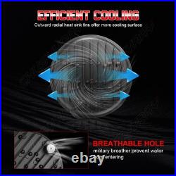 7 INCH ROUND FLAT HEADLIGHT HALOGEN CONVERSION KIT WITH WithH4 BULB UPGRADE NEW