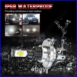 7 INCH ROUND FLAT HEADLIGHT HALOGEN CONVERSION KIT WITH WithH4 BULB UPGRADE NEW