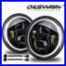 7-Inch-Round-Flat-Headlight-Bulb-Halogen-Conversion-Kit-With-Drl-Upgrade-New-01-dic