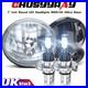 7-Inch-Round-Flat-Headlight-Halogen-Conversion-Kit-With-H4-Bulb-Upgrade-New-01-gzc