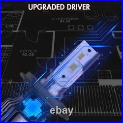 7 Inch Round Flat Headlight Halogen Conversion Kit With H4 Bulb Upgrade New Uk