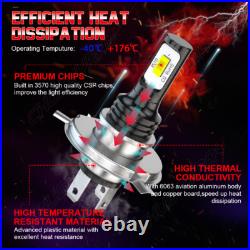 7 Inch Round Flat Headlight Halogen Conversion Kit With H4 Bulb Upgrade New Uk