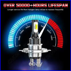 7 Inch Round Flat Headlight Halogen Conversion Kit With H4 Bulb Upgrade New Uk