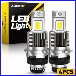 AUXITO 4x LED Headlight Super Bright Bulbs Kit 6500K White 60000LM HID Upgrade