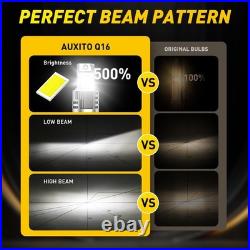 AUXITO 4x LED Headlight Super Bright Bulbs Kit 6500K White 60000LM HID Upgrade