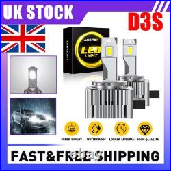 AUXITO D3S LED Headlight Bulbs, 20000LM 120W 6500K White CANBUS Xenon Upgraded