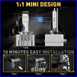 AUXITO D3S LED Headlight Bulbs, 20000LM 120W 6500K White CANBUS Xenon Upgraded