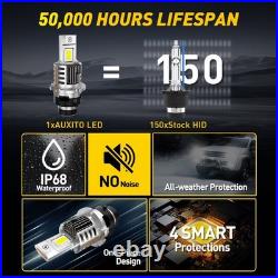 AUXITO D4S LED Headlight Super Bright Bulbs Kit 6500K White 60000LM HID Upgrade