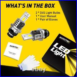 AUXITO D4S LED Headlight Super Bright Bulbs Kit 6500K White 60000LM HID Upgrade