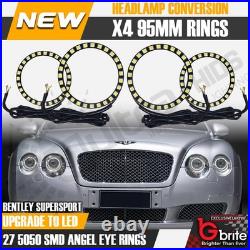 Bentley Supersport Smd Led Headlight Ring Conversion Drl White Facelift Rings