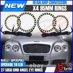 Bentley Supersport Smd Led Headlight Ring Conversion Drl White Facelift Rings