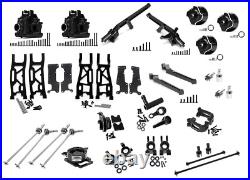 Black Alloy Machined Upgrade Conversion Kit for Traxxas 1/8 Scale Sledge 4WD