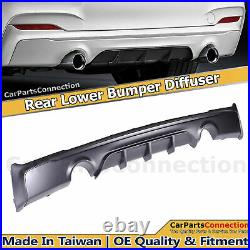 Black Rear Bumper Diffuser For BMW F22 F23 2-Series 14-19 Performance Style