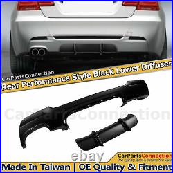 Black Rear Performance Style Diffuser For BMW 3-Series 2007-2013 E92 Coupe 328i