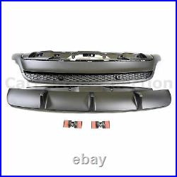 Black Rear Performance Style Diffuser For BMW X6 2007-2014 E71