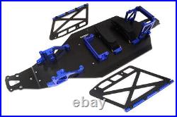 Blue CNC Machined Chassis Upgrade Conversion Kit for Losi 2WD 22S Drag Car