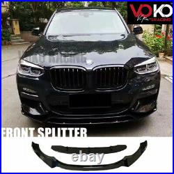 Bodykit Diffuser Lip with Exhaust Tips for the BMW X3 G01 2018+ in Black Gloss