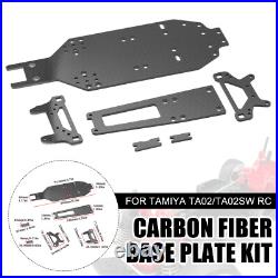 Carbon Upgrade Conversion Kit Set For Tamiya TA02/TA02SW RC Car Parts