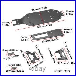 Carbon Upgrade Conversion Kit Set For Tamiya TA02/TA02SW RC Car Parts