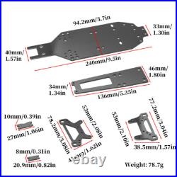 Carbon Upgrade Conversion Kit Set For Tamiya TA02/TA02SW RC Car Parts