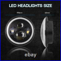 Classic Car 7 Domed Lens H4 led Headlight Headlamp Conversion Kit 2pcs Upgrade Classic Car 7 Domed Lens H4 led Headlight Headlamp Conversion Kit 2pcs Upgrade