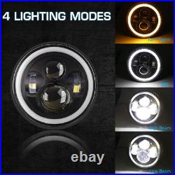 Classic Car 7 Domed Lens H4 led Headlight Headlamp Conversion Kit 2pcs Upgrade Classic Car 7 Domed Lens H4 led Headlight Headlamp Conversion Kit 2pcs Upgrade