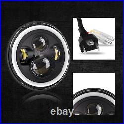 Classic Car 7 Domed Lens H4 led Headlight Headlamp Conversion Kit 2pcs Upgrade Classic Car 7 Domed Lens H4 led Headlight Headlamp Conversion Kit 2pcs Upgrade