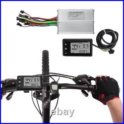 Complete EBike Upgrade Set with Brushless Motor Compatibility and LCD Readout