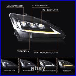 Customized CLEAR FULL LED Headlights Headlamps for 2006-2012 IS250 IS350 IS300