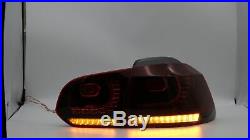 Customized RED SMOKED LED Taillights Taillamps for 08-13 MK6 GTI GTD TSI