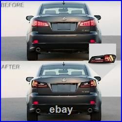 Customized SMOKED LED Taillights Rearlamps for 2006-2012 Lexus IS 220/250/350