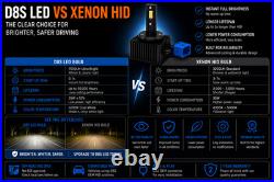D8S LED Headlight Conversion Bulbs 9000LM 6000K OEM HID Xenon Upgrade Kit