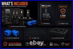 D8S LED Headlight Conversion Bulbs 9000LM 6000K OEM HID Xenon Upgrade Kit